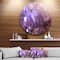 Designart - Purple White Natural Amethyst Geode' Large Abstract Metal Artwork